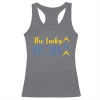 Down Syndrome Mom Racerback Tank Top Three Arrows The Lucky Mama T21 321