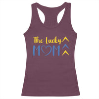 Down Syndrome Mom Racerback Tank Top Three Arrows The Lucky Mama T21 321