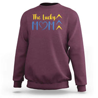 Down Syndrome Mom Sweatshirt Three Arrows The Lucky Mama T21 321