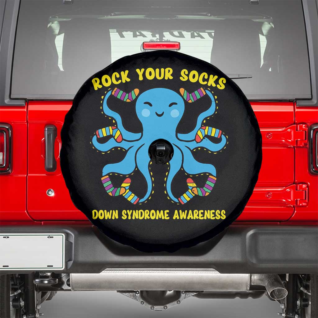 World Down Syndrome Day Spare Tire Cover Octopus Rock Your Sock Support 321