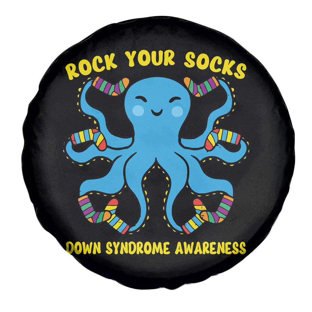 World Down Syndrome Day Spare Tire Cover Octopus Rock Your Sock Support 321