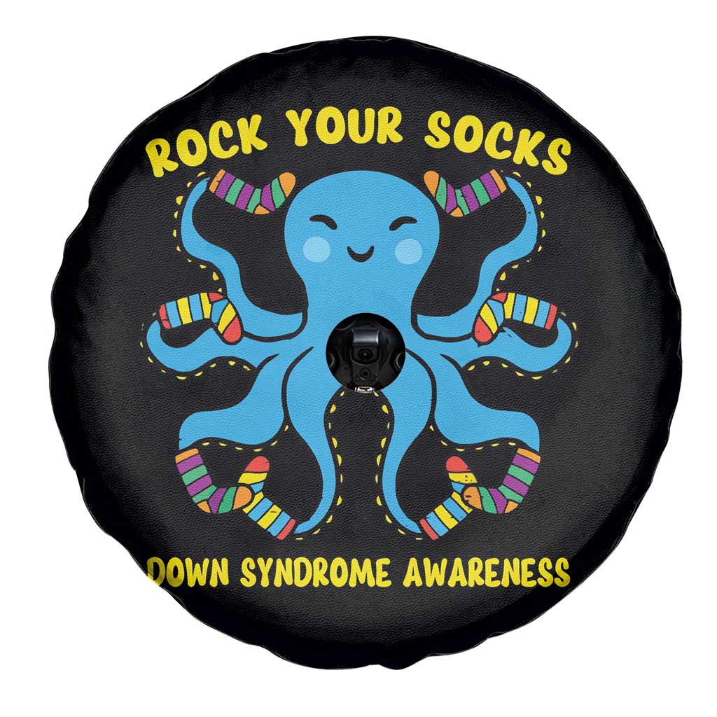 World Down Syndrome Day Spare Tire Cover Octopus Rock Your Sock Support 321