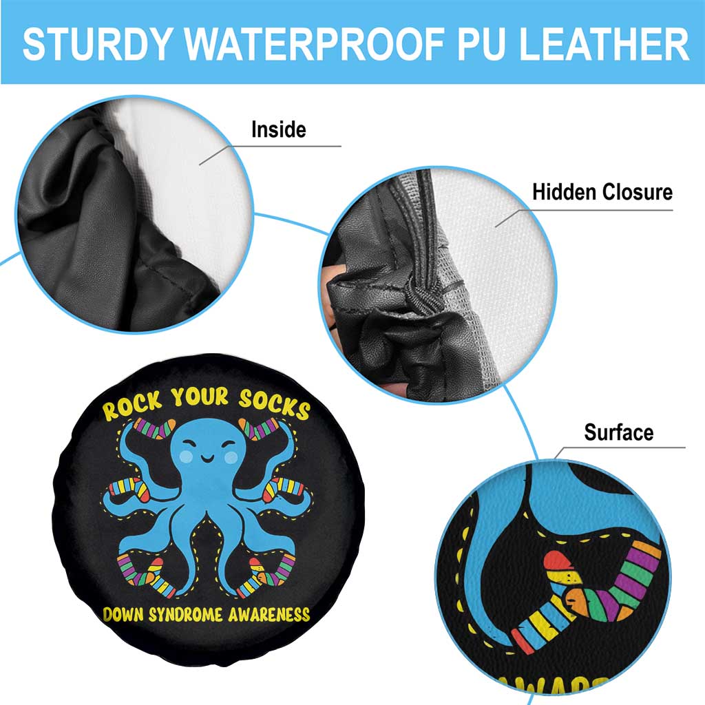 World Down Syndrome Day Spare Tire Cover Octopus Rock Your Sock Support 321