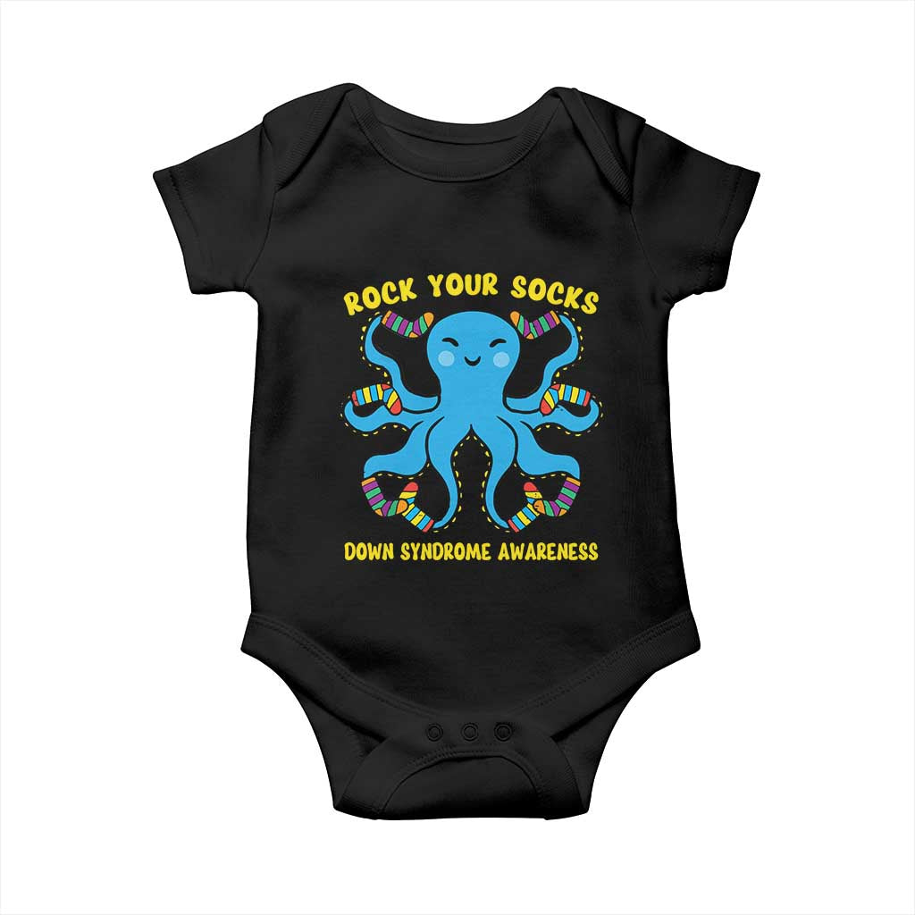 World Down Syndrome Day Baby Onesie Octopus Rock Your Sock Support 321