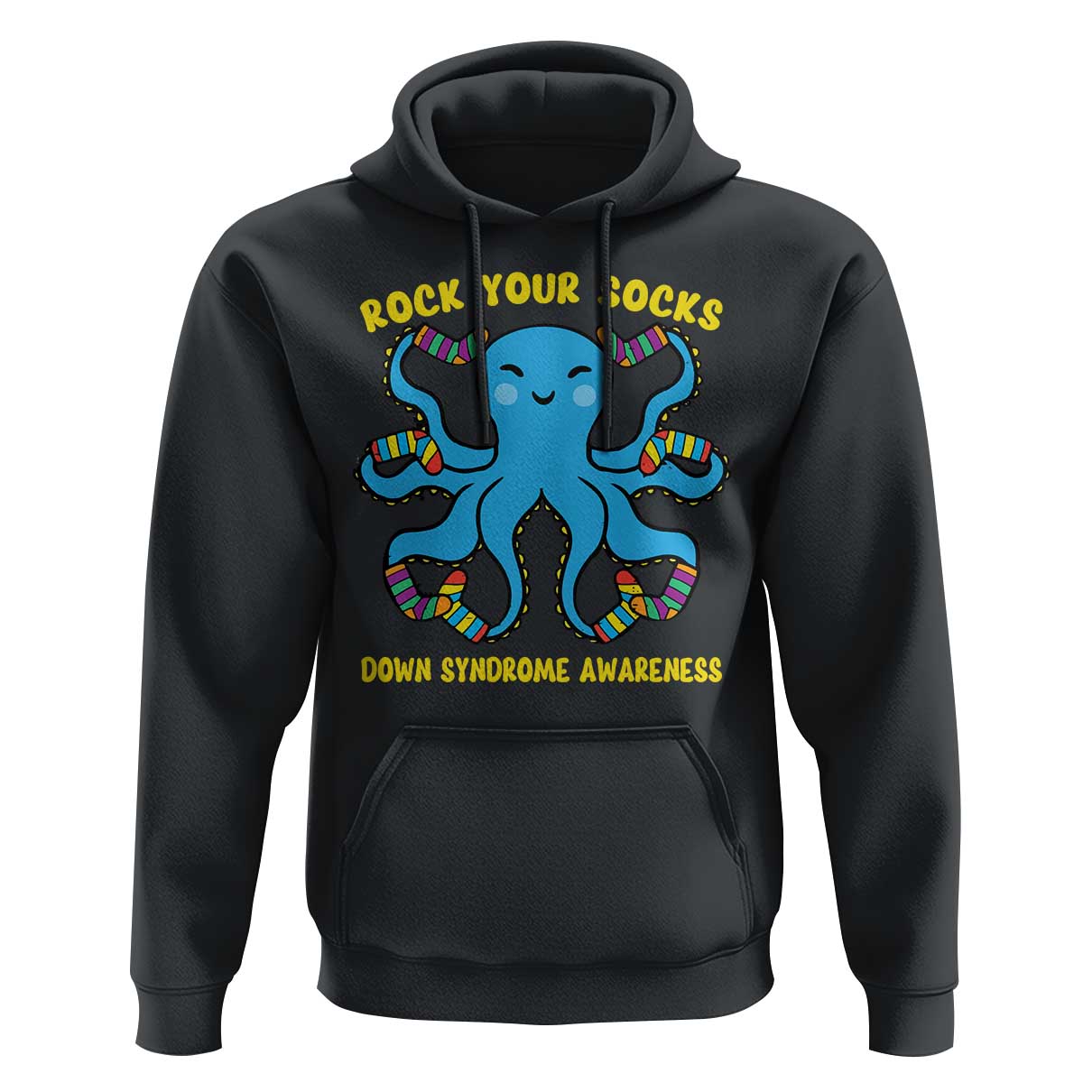 World Down Syndrome Day Hoodie Octopus Rock Your Sock Support 321