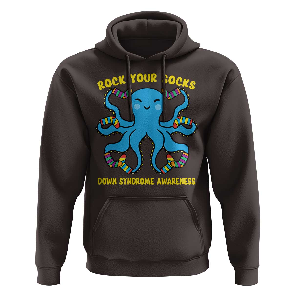 World Down Syndrome Day Hoodie Octopus Rock Your Sock Support 321