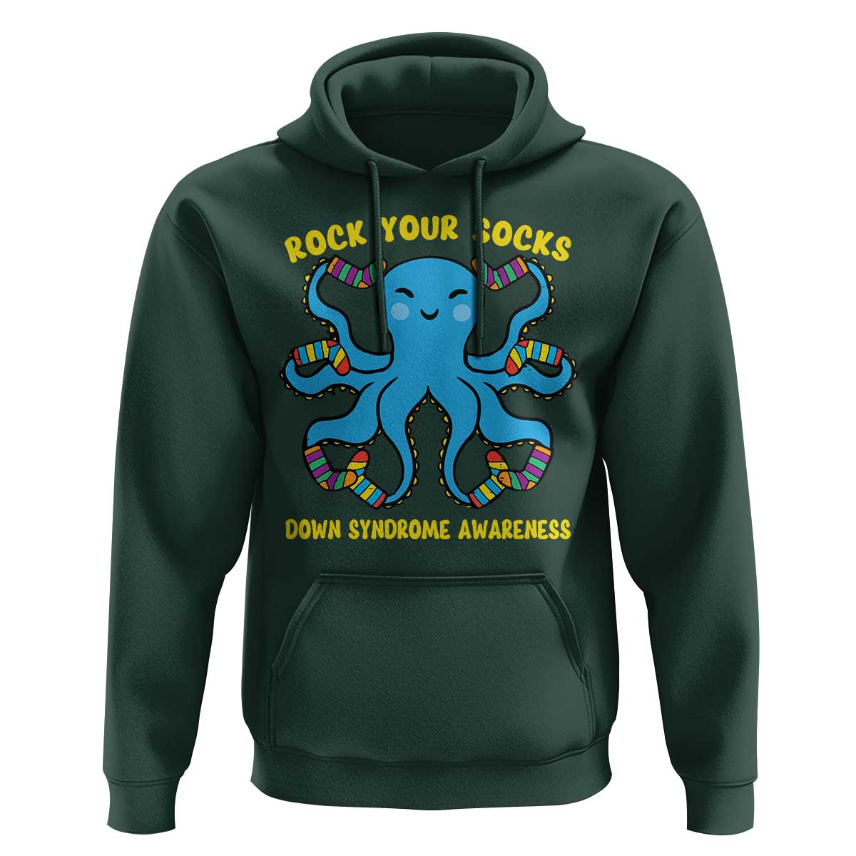 World Down Syndrome Day Hoodie Octopus Rock Your Sock Support 321