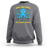 World Down Syndrome Day Sweatshirt Octopus Rock Your Sock Support 321
