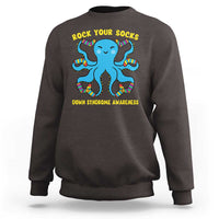 World Down Syndrome Day Sweatshirt Octopus Rock Your Sock Support 321