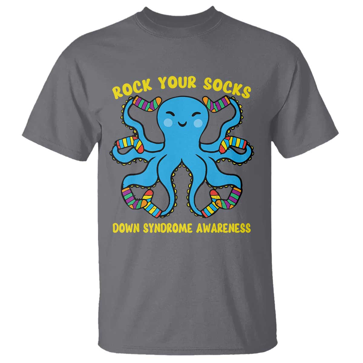 World Down Syndrome Day T Shirt Octopus Rock Your Sock Support 321