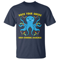 World Down Syndrome Day T Shirt Octopus Rock Your Sock Support 321