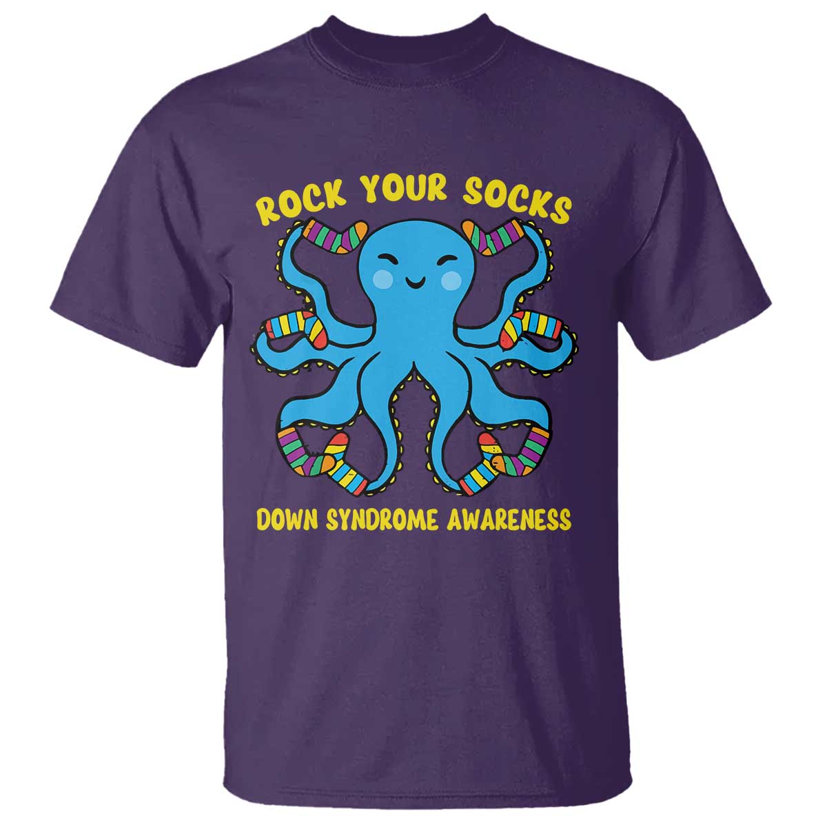 World Down Syndrome Day T Shirt Octopus Rock Your Sock Support 321