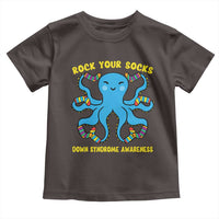 World Down Syndrome Day Toddler T Shirt Octopus Rock Your Sock Support 321