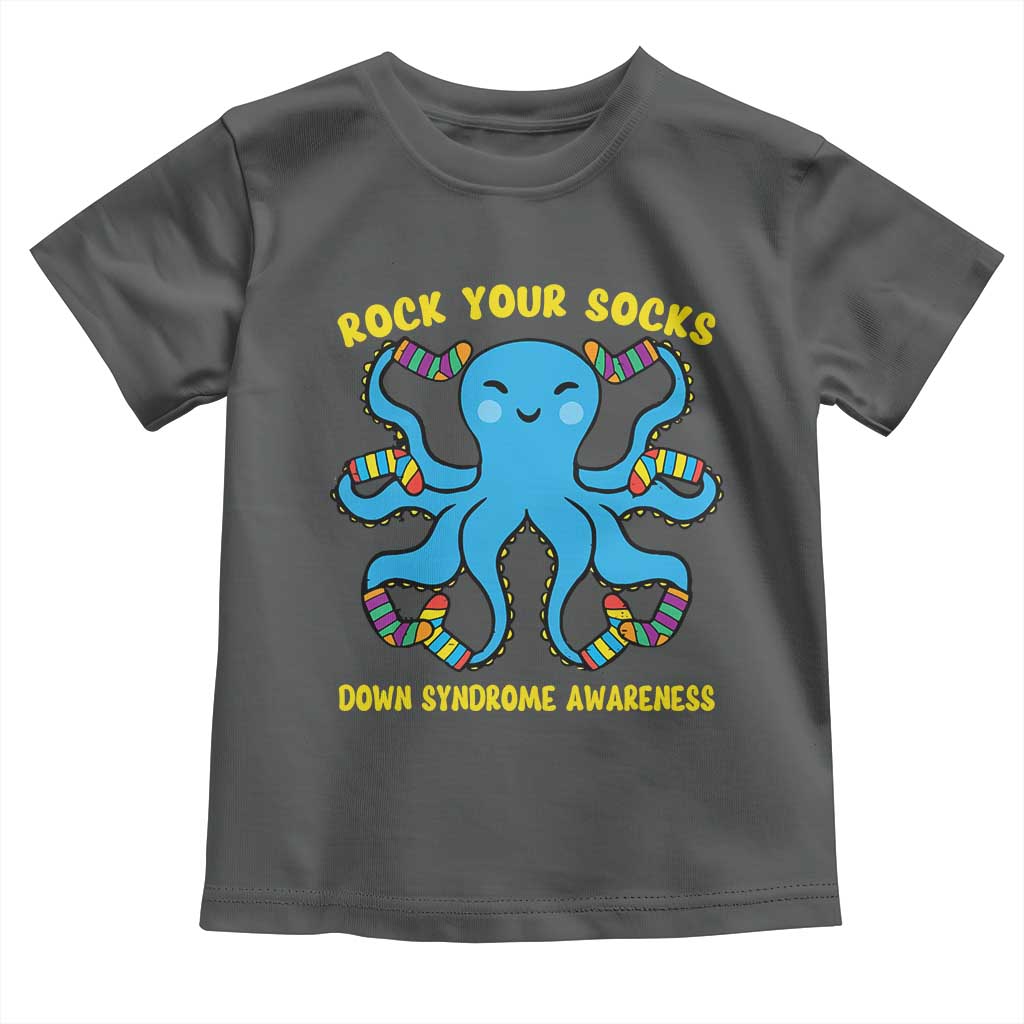 World Down Syndrome Day Toddler T Shirt Octopus Rock Your Sock Support 321
