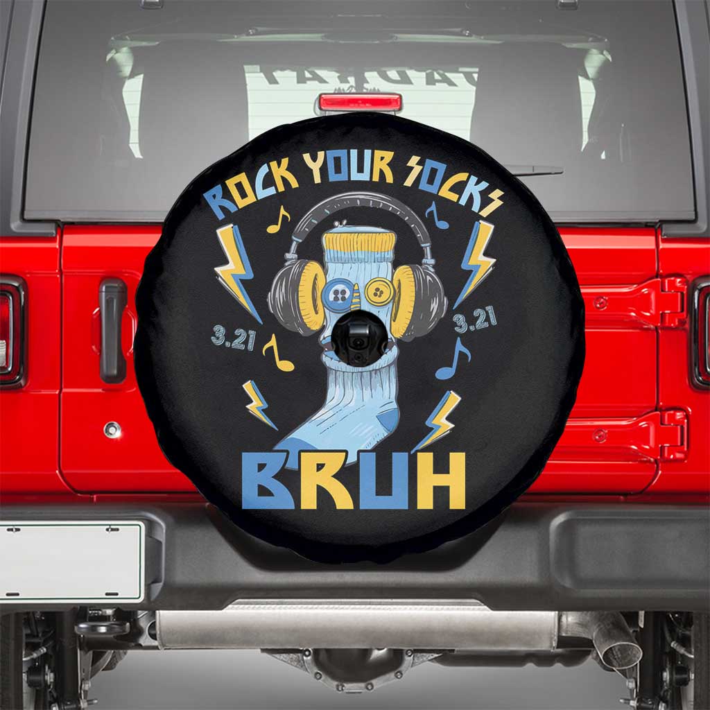 World Down Syndrome Day Spare Tire Cover Rock Your Sock Bruh Support 321