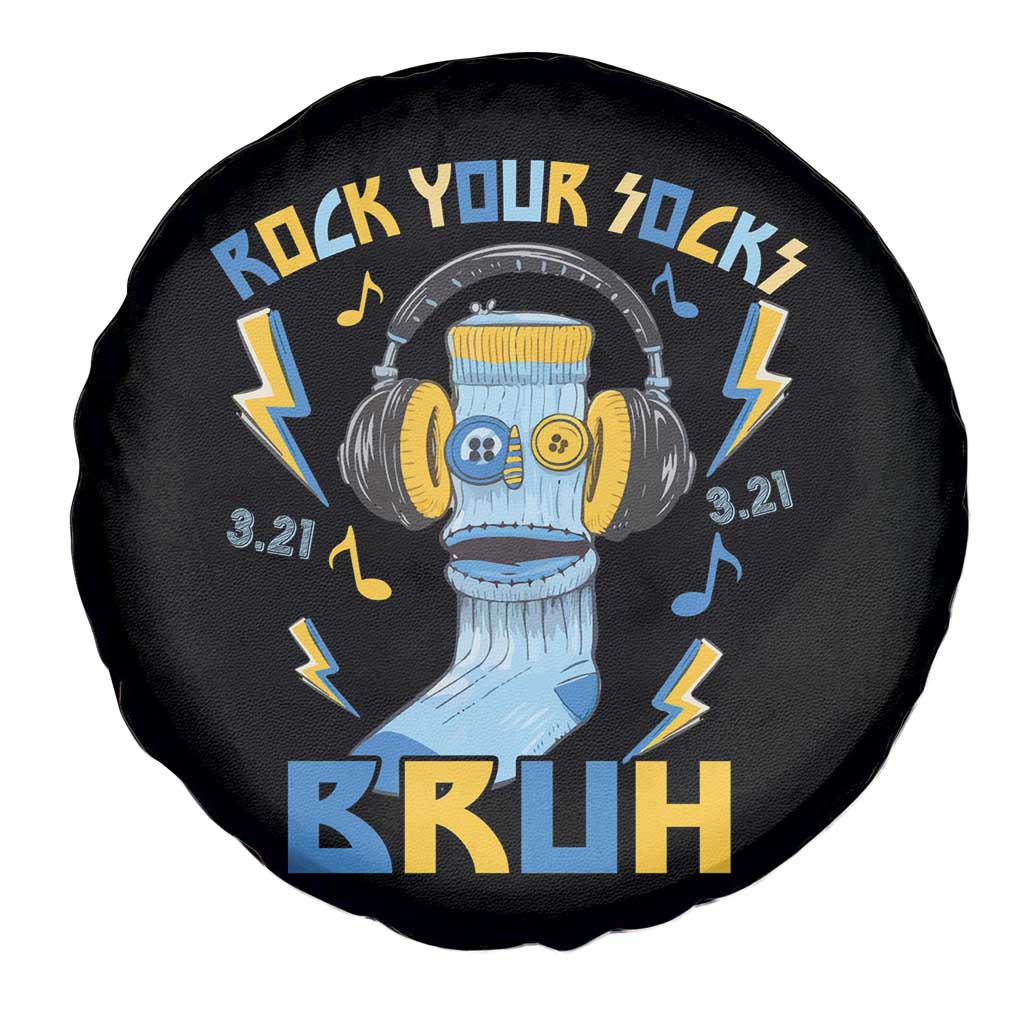 World Down Syndrome Day Spare Tire Cover Rock Your Sock Bruh Support 321