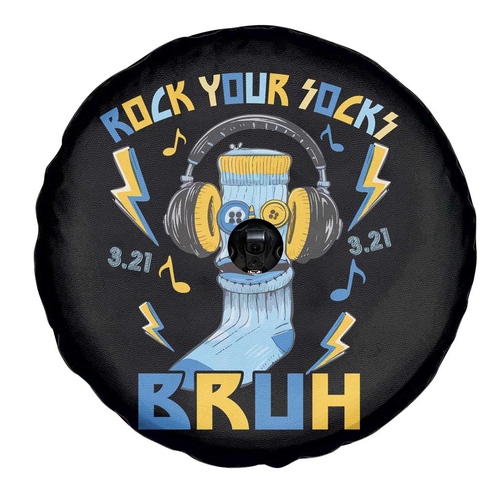 World Down Syndrome Day Spare Tire Cover Rock Your Sock Bruh Support 321
