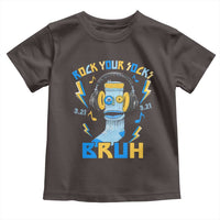 World Down Syndrome Day Toddler T Shirt Rock Your Sock Bruh Support 321