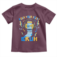 World Down Syndrome Day Toddler T Shirt Rock Your Sock Bruh Support 321