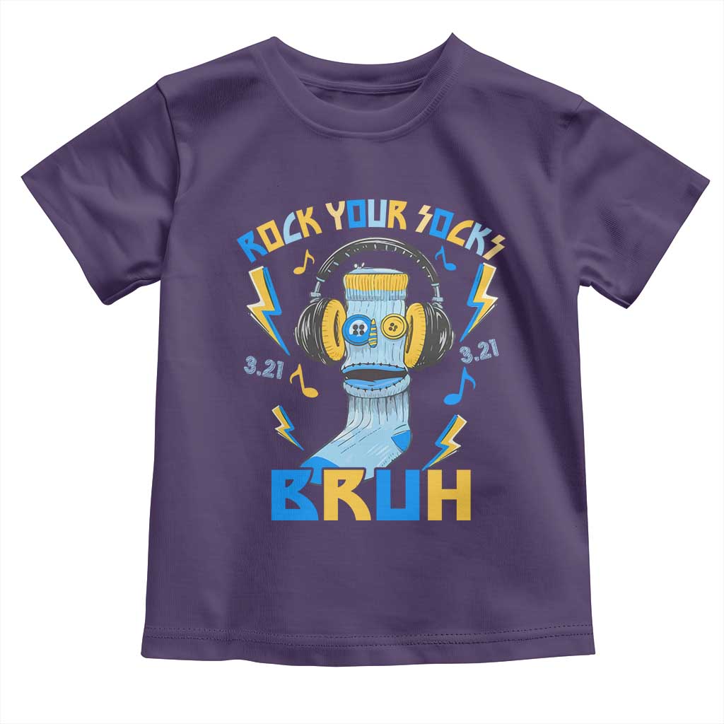World Down Syndrome Day Toddler T Shirt Rock Your Sock Bruh Support 321