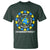 World Down Syndrome Day T Shirt 321 Awareness Support Blue Yellow Ribbon Down Right Perfect