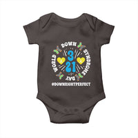 World Down Syndrome Day Baby Onesie 321 Awareness Support Blue Yellow Ribbon
