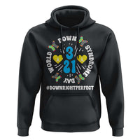 World Down Syndrome Day Hoodie 321 Awareness Support Blue Yellow Ribbon