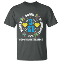 World Down Syndrome Day T Shirt 321 Awareness Support Blue Yellow Ribbon