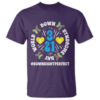 World Down Syndrome Day T Shirt 321 Awareness Support Blue Yellow Ribbon