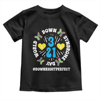 World Down Syndrome Day Toddler T Shirt 321 Awareness Support Blue Yellow Ribbon