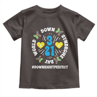 World Down Syndrome Day Toddler T Shirt 321 Awareness Support Blue Yellow Ribbon