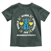 World Down Syndrome Day Toddler T Shirt 321 Awareness Support Blue Yellow Ribbon