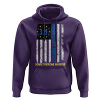 World Down Syndrome Day Hoodie Blue Yellow Ribbon American Flag 321