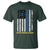 World Down Syndrome Day T Shirt Blue Yellow Ribbon American Flag 321