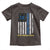 World Down Syndrome Day Toddler T Shirt Blue Yellow Ribbon American Flag 321