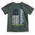 World Down Syndrome Day Toddler T Shirt Blue Yellow Ribbon American Flag 321