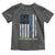 World Down Syndrome Day Toddler T Shirt Blue Yellow Ribbon American Flag 321