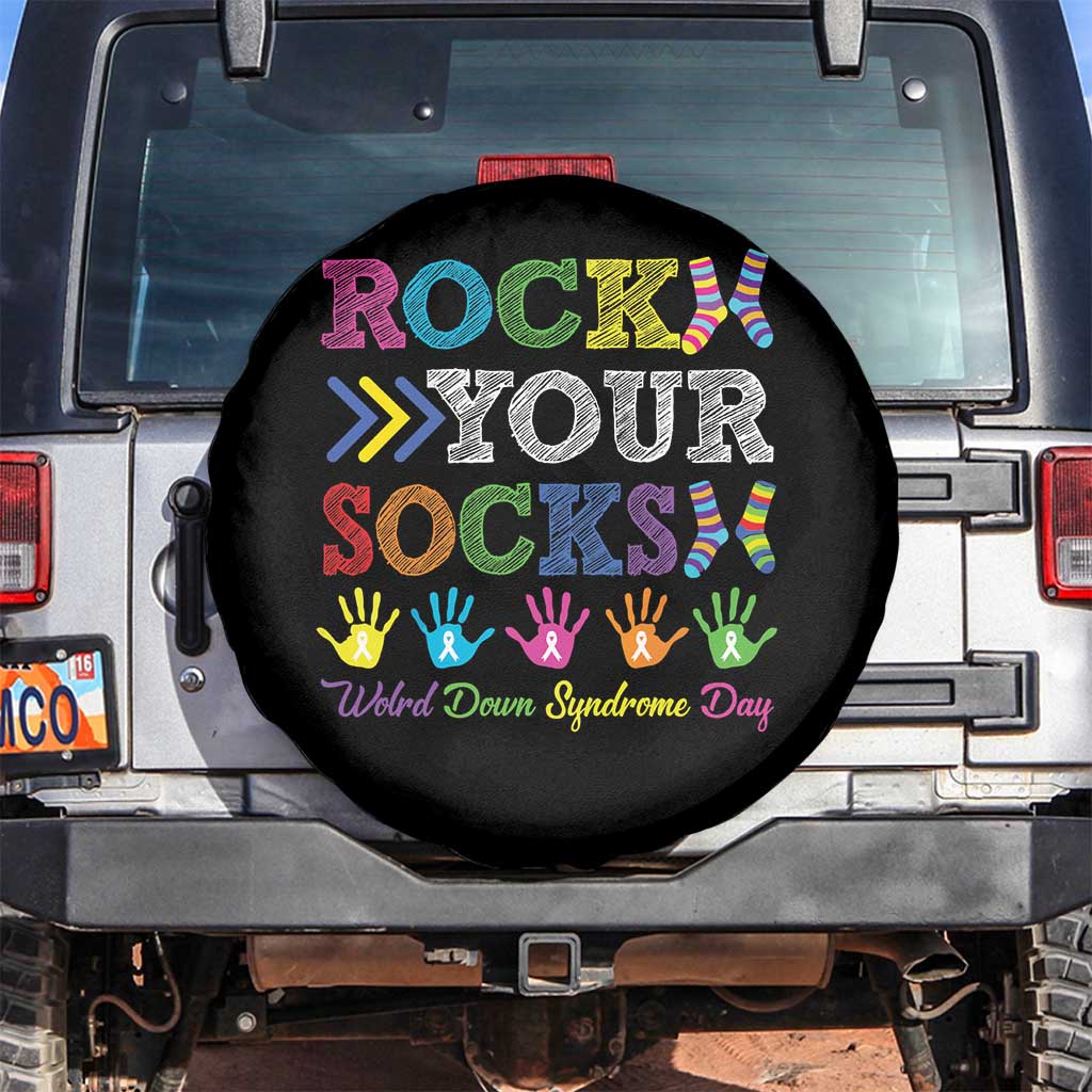 World Down Syndrome Day Spare Tire Cover Rock Your Socks Awareness Support 321