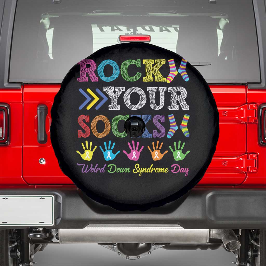 World Down Syndrome Day Spare Tire Cover Rock Your Socks Awareness Support 321