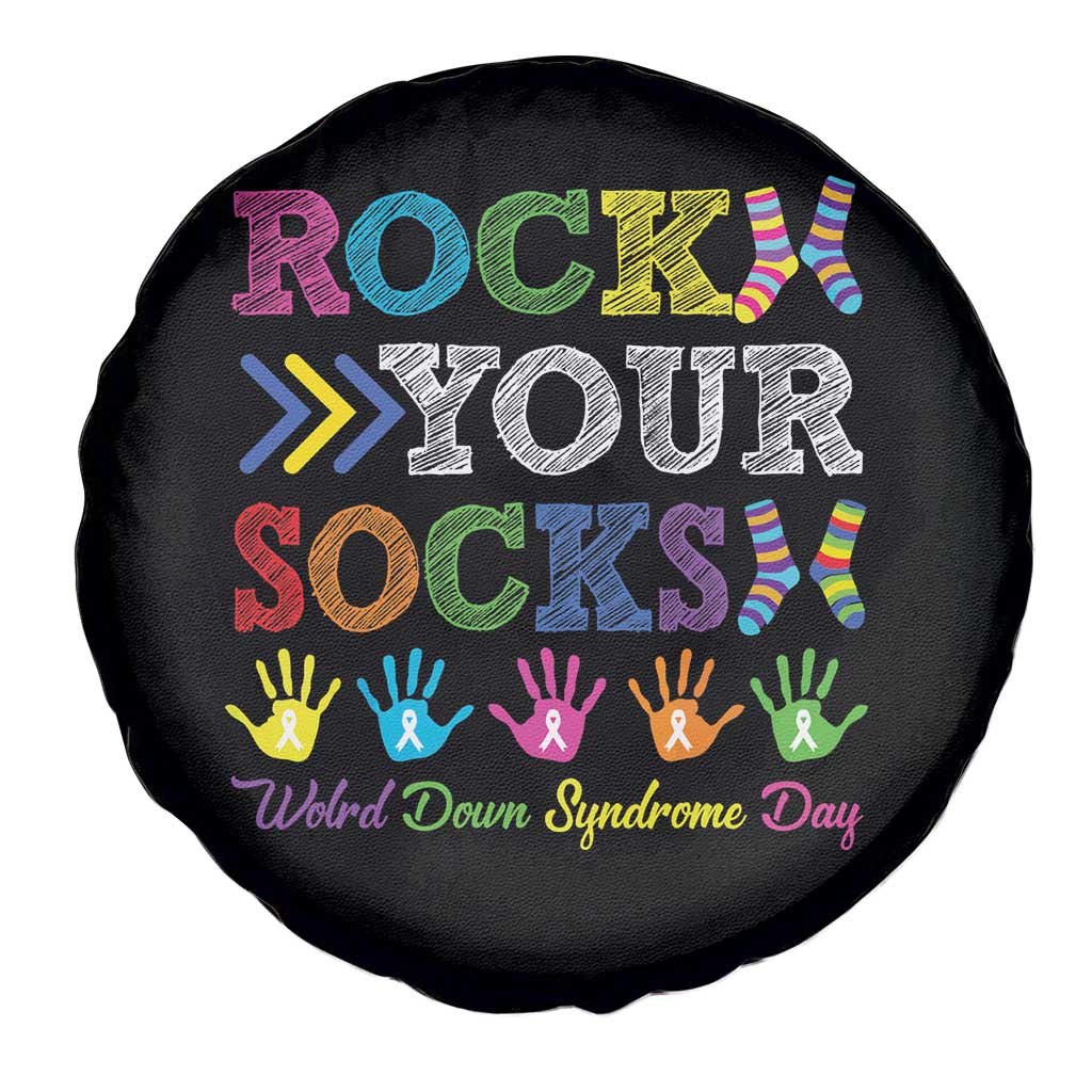 World Down Syndrome Day Spare Tire Cover Rock Your Socks Awareness Support 321