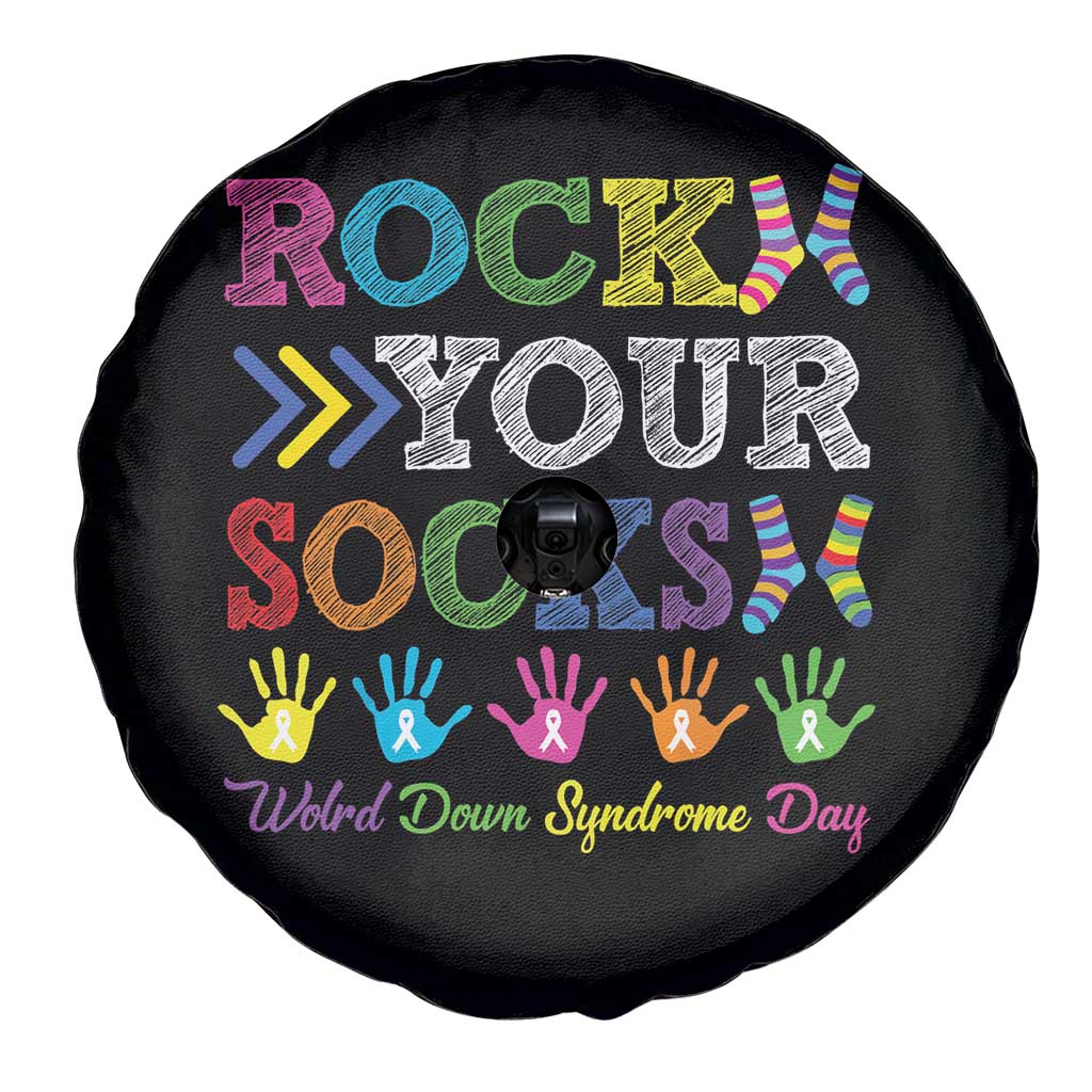 World Down Syndrome Day Spare Tire Cover Rock Your Socks Awareness Support 321