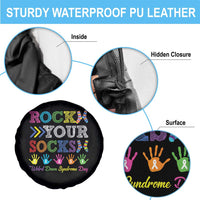 World Down Syndrome Day Spare Tire Cover Rock Your Socks Awareness Support 321