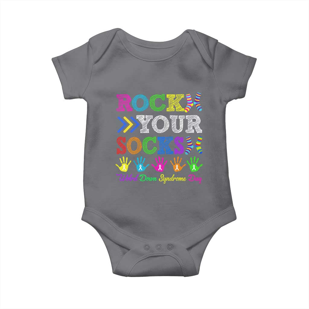 World Down Syndrome Day Baby Onesie Rock Your Socks Awareness Support 321