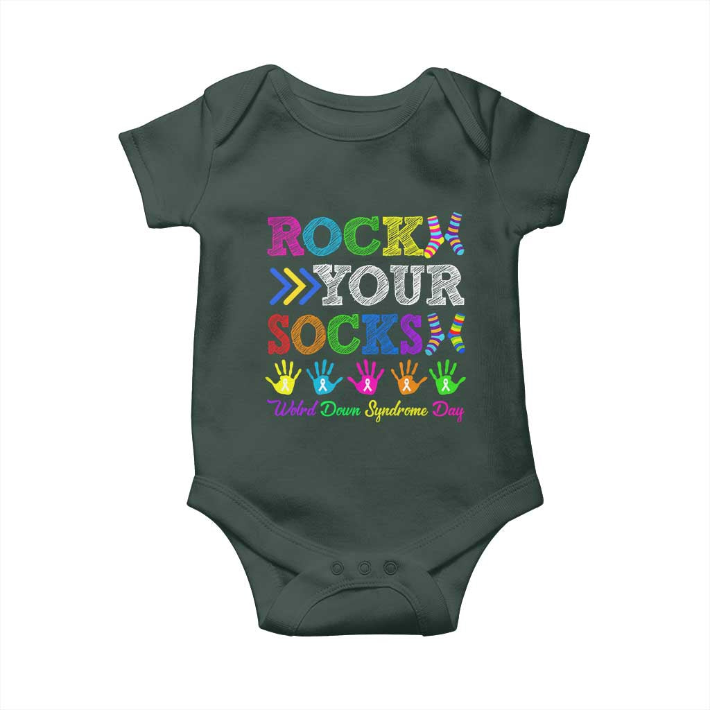 World Down Syndrome Day Baby Onesie Rock Your Socks Awareness Support 321
