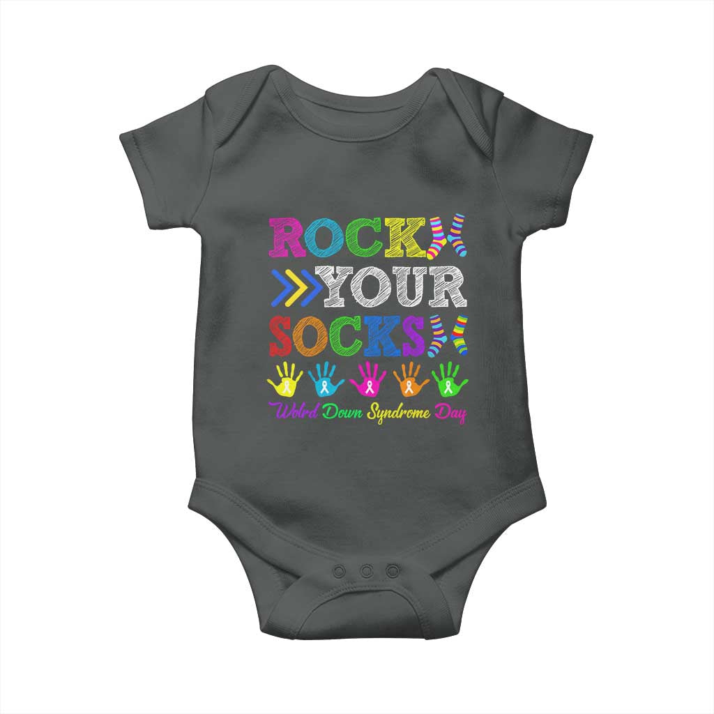 World Down Syndrome Day Baby Onesie Rock Your Socks Awareness Support 321