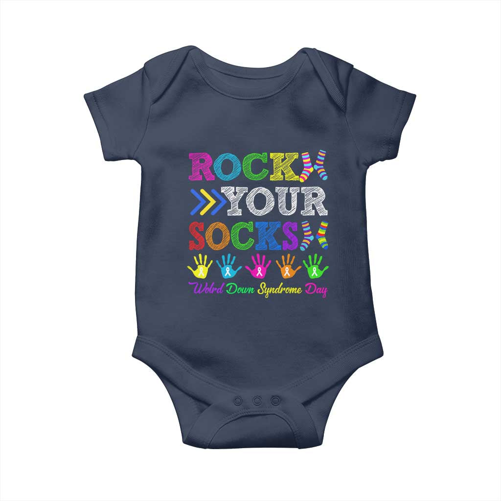 World Down Syndrome Day Baby Onesie Rock Your Socks Awareness Support 321
