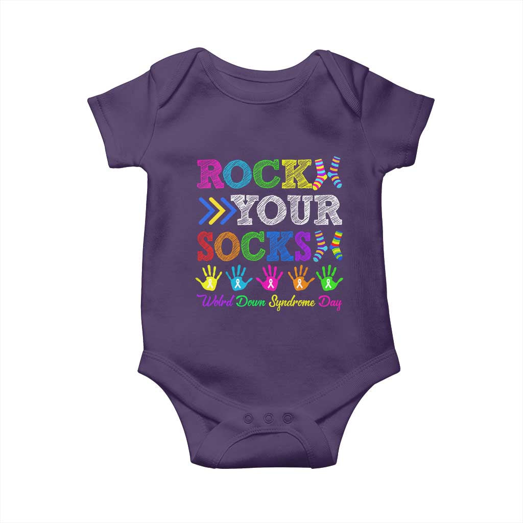 World Down Syndrome Day Baby Onesie Rock Your Socks Awareness Support 321