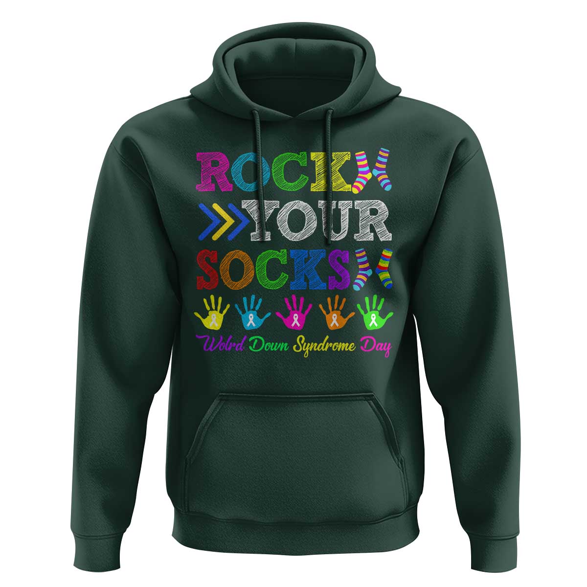 World Down Syndrome Day Hoodie Rock Your Socks Awareness Support 321
