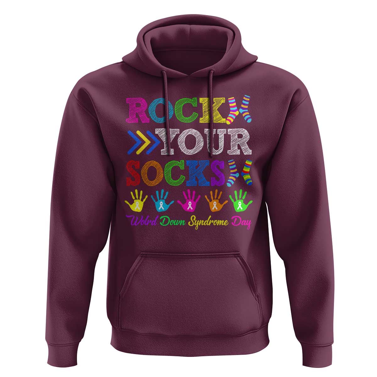World Down Syndrome Day Hoodie Rock Your Socks Awareness Support 321