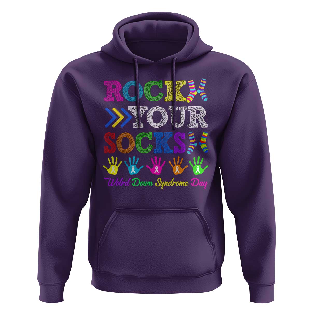 World Down Syndrome Day Hoodie Rock Your Socks Awareness Support 321